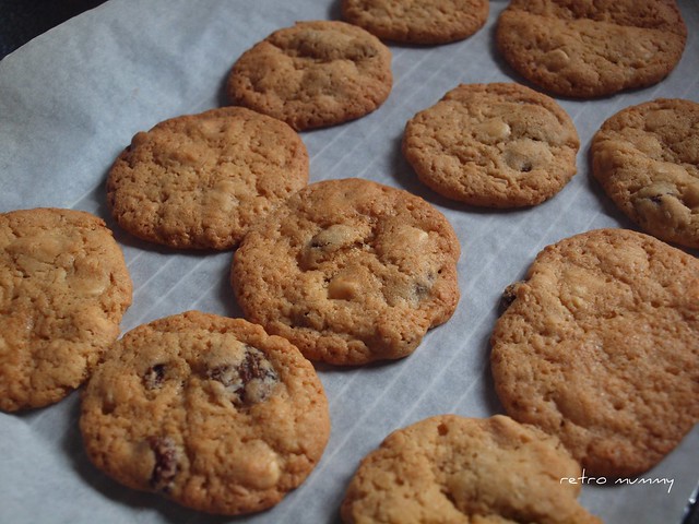 cookies hot out of the oven