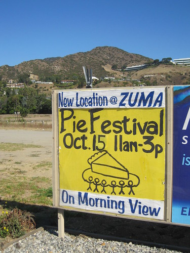 pie festival sign