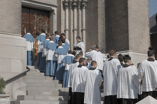 Saint Francis de Sales Oratory, in Saint Louis, Missouri, USA - Palm Sunday procession