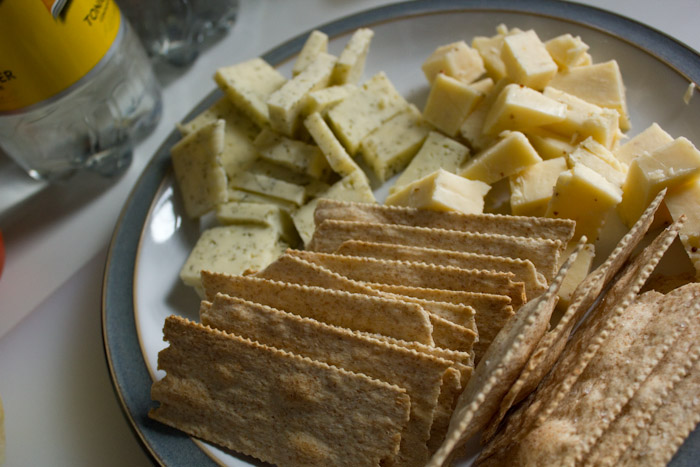 Cheese and Crackers. 