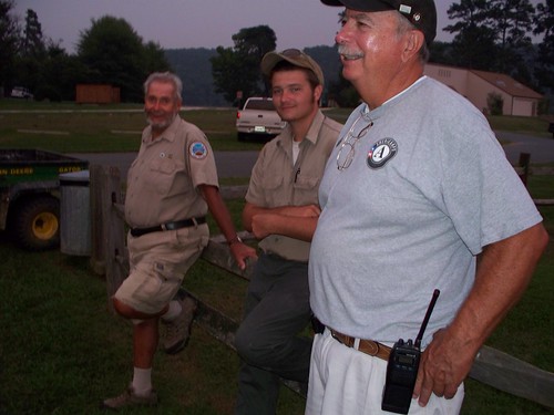 That's me on the far right with Jim Jordon, Park Naturalist (left) and Burkley Kitchen, Maintenance Ranger (center)