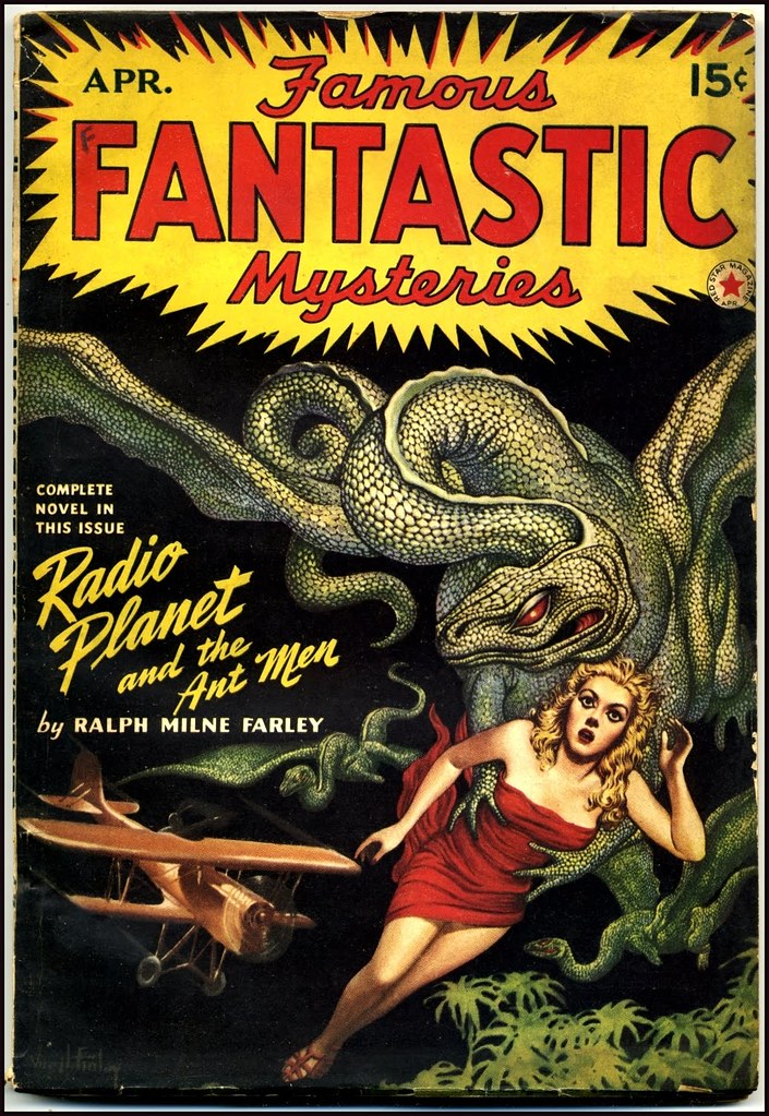 Virgil Finlay - Famous Fantastic Mysteries, April 1942
