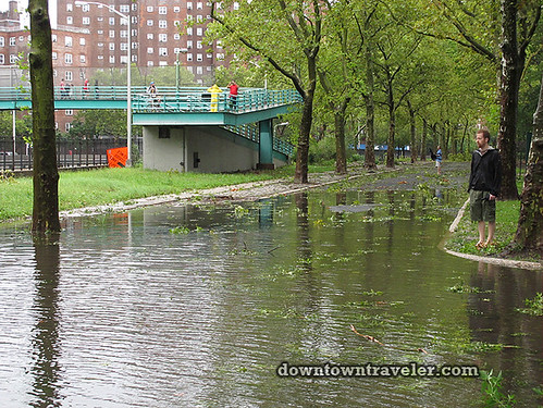 Aftermath of Hurricane Irene in NYC_Flood in East River Park 4