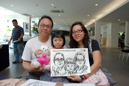 Caricature live sketching for Performance Premium Selection first year anniversary - day 2 - 5