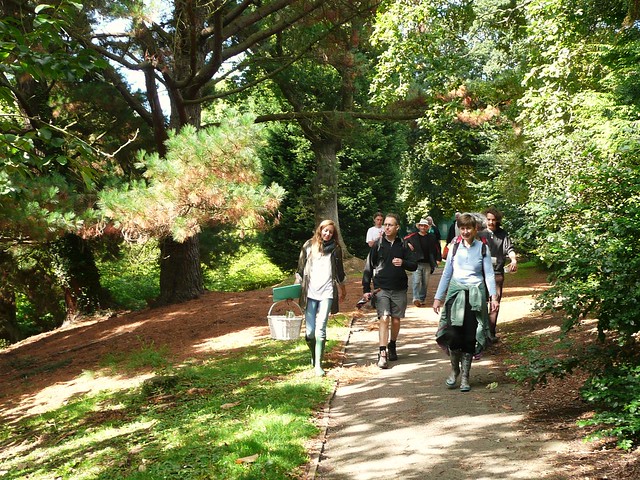 Walking in Exeter University Campus