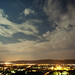 Trier city at night panorama
