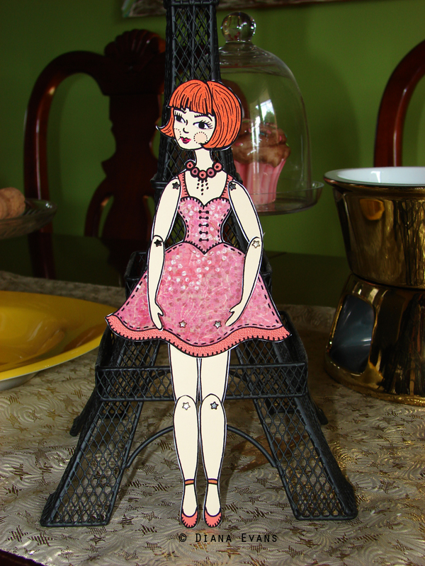 red head paper doll 7