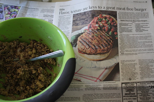 black bean burger and recipe from Journal Sentinel