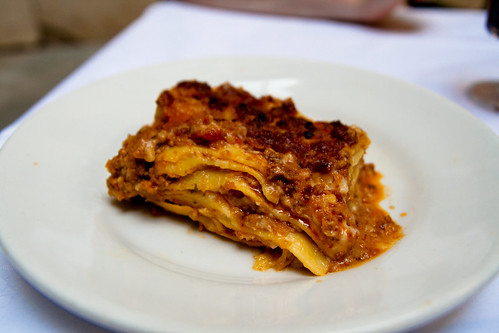 Lasagna at Ristorante Vitto in Siena