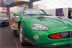 Empire BIG SCREEN : Bond in Motion the cars of James Bond Exhibition - Zao (Rick Yune) Jaguar XKR Convertible Door Mounted Missiles, Rockets in fascia grill from Die Another Day by Craig Grobler