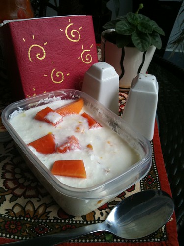 homemade yogurt with mango