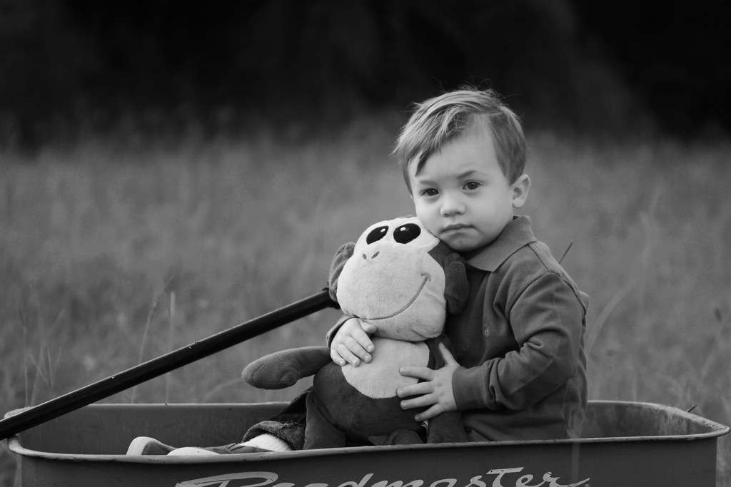 A boy and his monkey, can't it get any cuter?