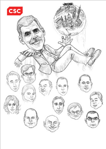 digital group caricatures of CSC - 3