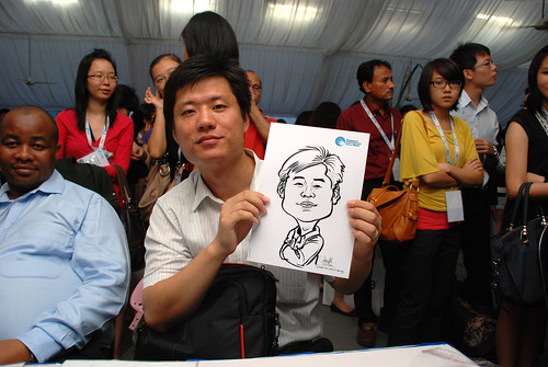 caricature live sketching for Singapore International Water Week Closing Dinner - 10