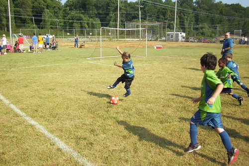 Nick is a soccer star by SkipGienapp