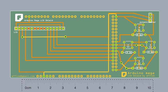 Artduino Mega LCD Shield_pcb