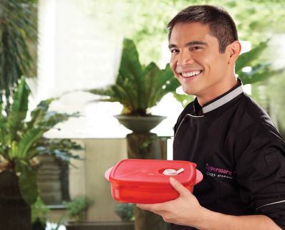 Marvin Agustin with Kitchen Gourmet