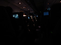 Lufthansa Night Shot On-Board