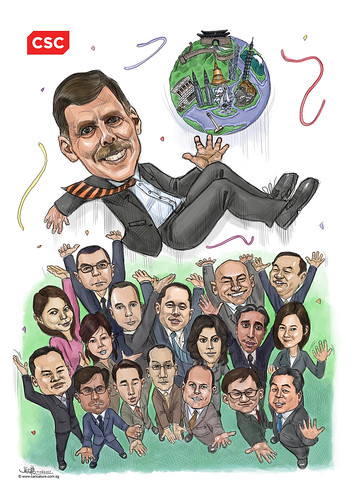 digital group caricatures of CSC
