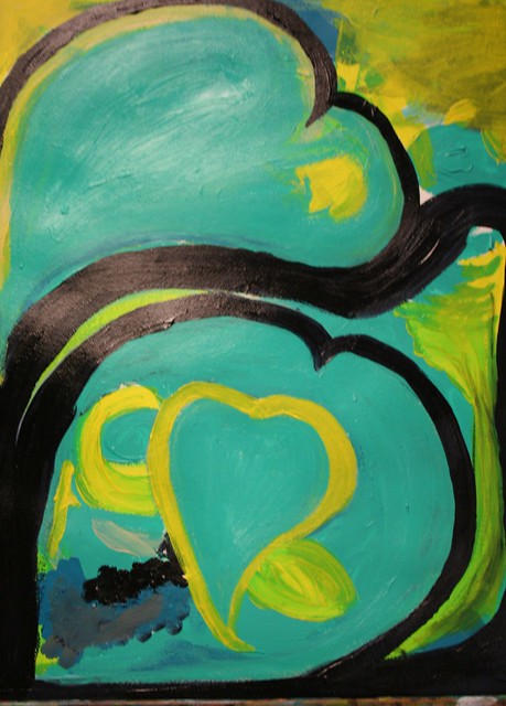 Open Heart Fearless painting