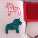 Making a dala horse stamp - Test