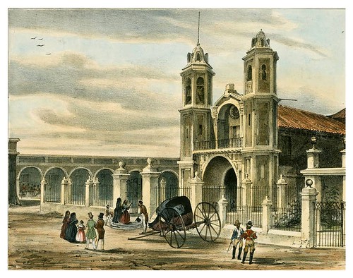 008-Iglesia del Santo Cristo en la Habana-Isla de Cuba Pintoresca-1839- Frédéric Mialhe- University of Miami Libraries Digital Collections