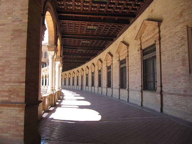 Plaza de Espana Seville corridor