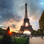 Sunset at The Eiffel Tower