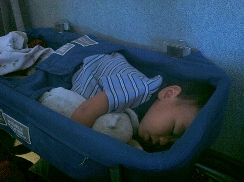 Ehren-asleep on plane