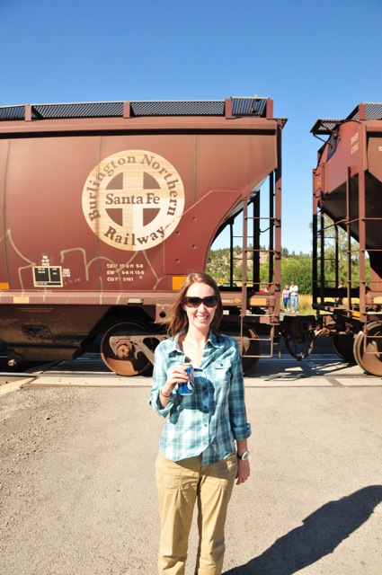 Me, and a train
