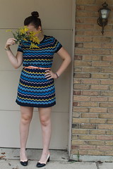 Outfit - Misson for Target dress, goldenrod