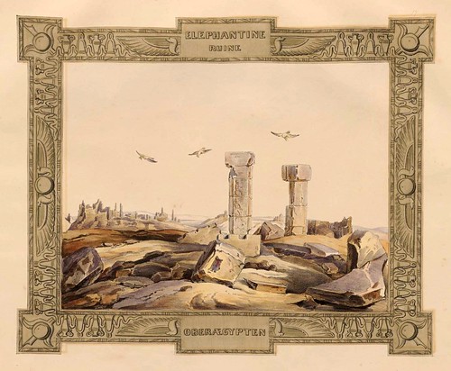006-Ruinas de Elefantina-Alto Egipto-Malerische Ansichten aus dem Orient-1839-1840- Heinrich von Mayr-© Bayerische Staatsbibliothek 