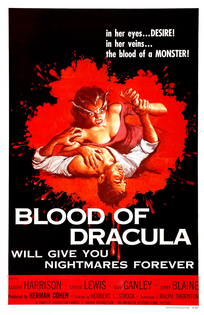 Albert Kallis - Blood Of Dracula (American International, 1957) One Sheet