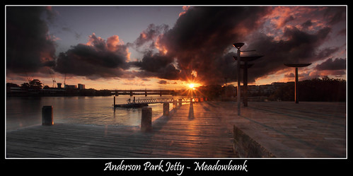 Anderson Park Jetty - Meadowbank Sunset