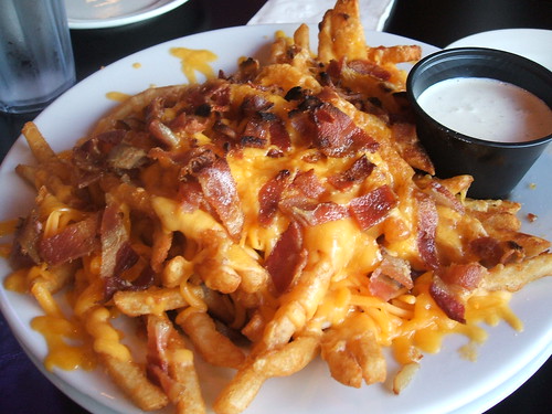 Cheese and bacon fries
