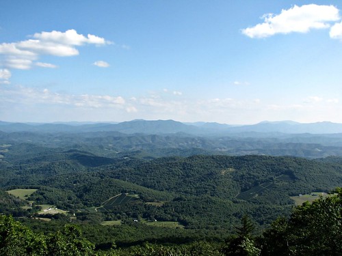Blue Ridge Mountains as seen from Mt. Rogers in Virginia