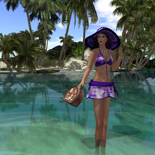 :: PM :: Guaran Bikini in Purple & Voyager Bag in Pink