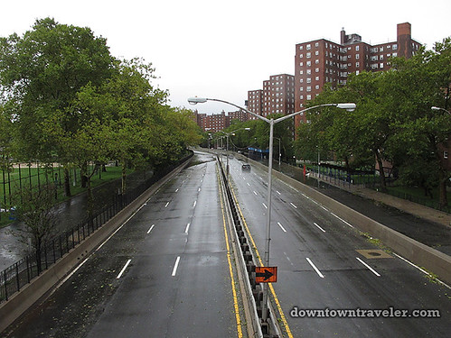 Aftermath of Hurricane Irene in NYC_No cars on FDR 2