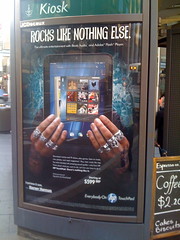 Ads for the fated HP TouchPad in Sydney
