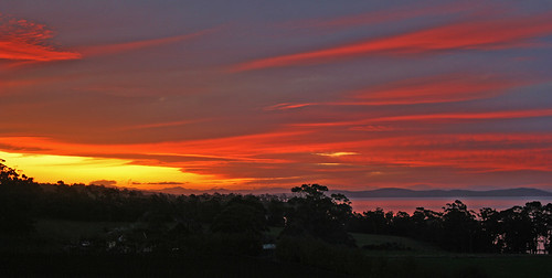 Sunset in Tasman Peninsula