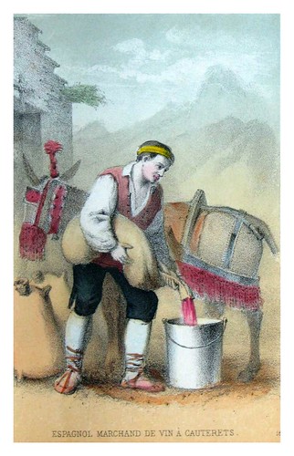 007-Español vendedor de vino en Cauterets-Costumes pyrénéens-1860 