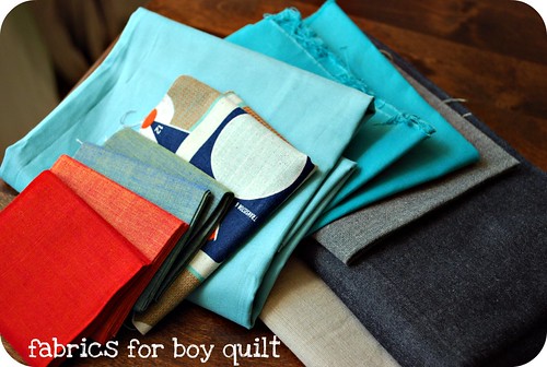 fabrics for boy quilt