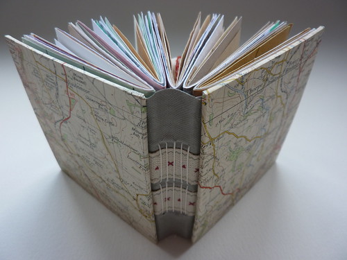 Chunky vintage map journals