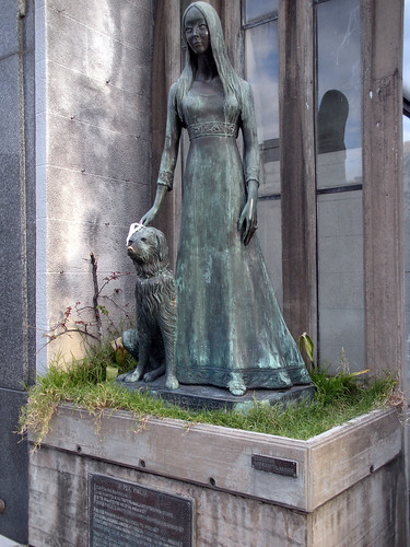 Liliana Crociati Szaszak and Sabú at Recoleta Cemetery