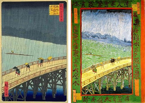 HIROSHIGE AND VAN GOGH: BRIDGE IMAGES by roberthuffstutter