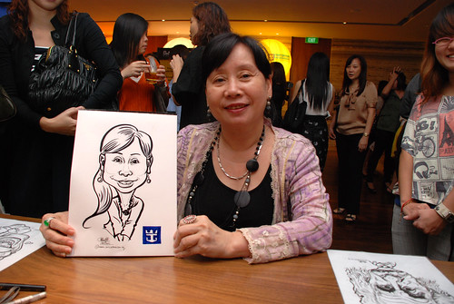 caricature live sketching for Royal Caribbean International Dinner and Dance 2011 - 7