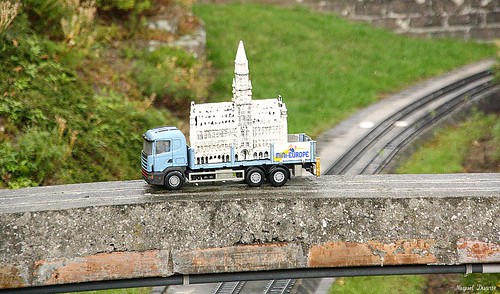 Carrying a Mini Europe Building