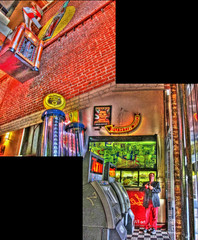 Me Downstairs at the Entrance to Lori's Diner HDR Out-Take Montage