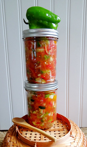 cucumber + zucchini summer salsa