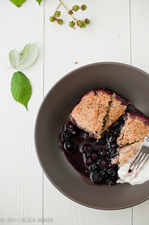 Blackberry-Blueberry Cobler with Walnut Biscuits-1-6